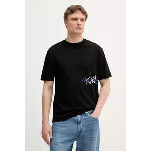 Karl Lagerfeld tricou din bumbac culoarea negru, cu imprimeu, 553225.755145 imagine
