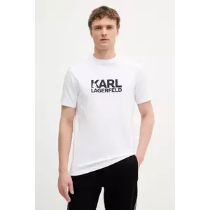 Karl Lagerfeld tricou culoarea alb, cu imprimeu, 553235.755087 imagine