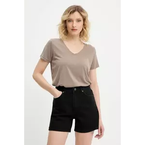 Answear Lab tricou culoarea maro imagine