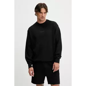 Tommy Jeans hanorac de bumbac culoarea negru, uni, DM0DM21622 imagine