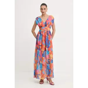 Morgan rochie culoarea portocaliu, maxi, evazați, RUPIL.F imagine