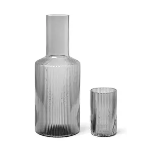 ferm LIVING sticlă Ripple Lid culoarea gri imagine