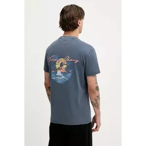 Tommy Jeans tricou din bumbac cu imprimeu, DM0DM21868 imagine