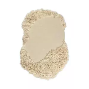 ferm LIVING covor de lână Norte Rug culoarea bej imagine