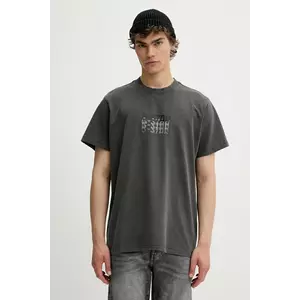 G-Star tricou din bumbac culoarea gri, cu imprimeu, D26049-C756 imagine