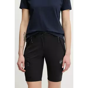 Mammut pantaloni scurți outdoor Runbold IV culoarea negru, uni, high waist, 1023-01200 imagine