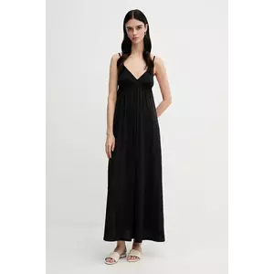 United Colors of Benetton rochie culoarea negru, maxi, evazati, 3Q225V00Y imagine