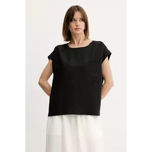 Mos Mosh bluza femei, culoarea negru, neted, 169650 imagine