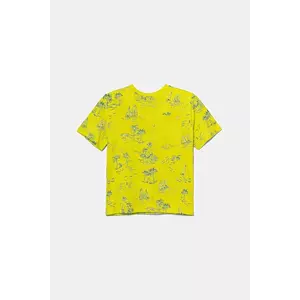 United Colors of Benetton tricou de bumbac pentru copii culoarea verde, cu imprimeu, 3PDQC10PA imagine