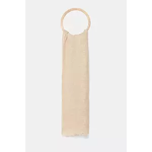 United Colors of Benetton șal de in culoarea bej, uni, 64GSDU01S imagine