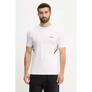 BOSS Green tricou culoarea alb, cu imprimeu, 50543329 imagine