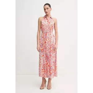 Marc Aurel rochie culoarea portocaliu, maxi, evazată, 6971-1000-24791 imagine