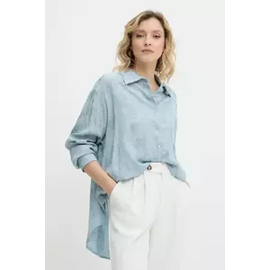 Answear Lab cămașă cu guler clasic, relaxed imagine