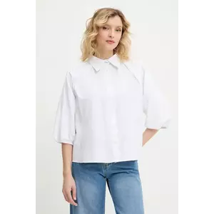 Answear Lab cămașă culoarea alb, cu guler clasic, relaxed imagine