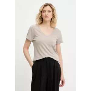 Answear Lab tricou de in culoarea maro imagine