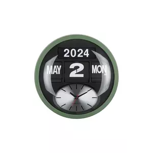 Karlsson ceas de perete Round Flip culoarea verde imagine