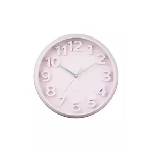 Karlsson ceas de perete Elevated Classic culoarea roz imagine