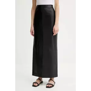 Filippa K fustă de piele culoarea negru, maxi, drept, 31409.FK imagine