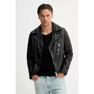 AllSaints geacă ramones de piele COMET culoarea negru, de tranzitie, M021LC imagine