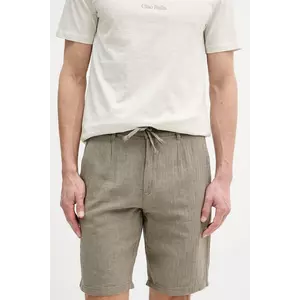 Lindbergh pantaloni scurți din amestec de in culoarea verde, 30-505020 imagine