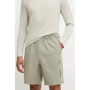 adidas TERREX pantaloni scurți sport x National Geographic culoarea verde, JD5844 imagine