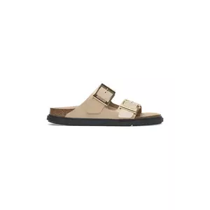 Birkenstock papuci de piele Arizona Droplet Buckle culoarea bej, 1029386 imagine