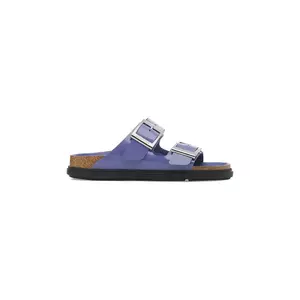 Birkenstock papuci de piele Arizona Droplet Buckle culoarea violet, 1029400 imagine