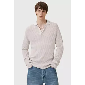 AllSaints pulover de bumbac THOMA culoarea bej, light, M030KC imagine