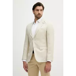 BOSS sacou de lână culoarea bej, 50545883 imagine