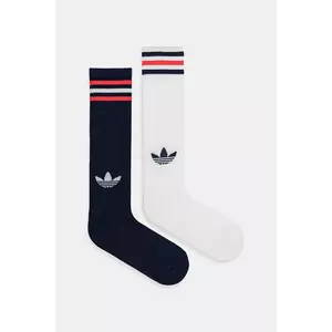 adidas Originals șosete 3-Stripes 2-pack culoarea alb, JV7414 imagine