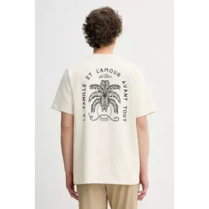 Les Deux tricou din bumbac Diaz culoarea bej, cu imprimeu, 1000212 imagine