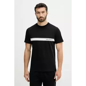 Karl Lagerfeld tricou din bumbac culoarea negru, cu imprimeu, A3M46001 imagine