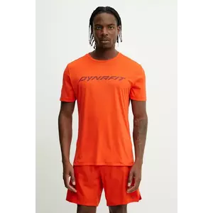 Dynafit tricou sport Traverse culoarea portocaliu, cu imprimeu, 08.0000070670 imagine