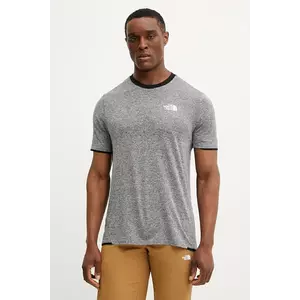 The North Face tricou sport Valday Tech culoarea gri, melanj, NF0A8BT8AAQ1 imagine