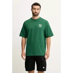 Hummel tricou din bumbac culoarea verde, cu imprimeu, 227549 imagine