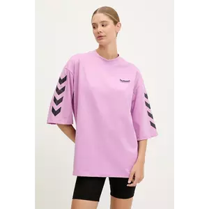Hummel tricou din bumbac culoarea violet, 227561 imagine
