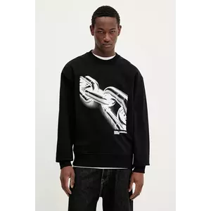 Karl Lagerfeld Jeans hanorac de bumbac culoarea negru, cu imprimeu, A3M20021 imagine