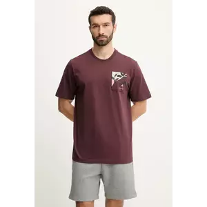 adidas tricou din bumbac x Mercedes culoarea bordo, cu imprimeu, JW3363 imagine