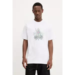 Vans tricou din bumbac culoarea alb, cu imprimeu, VN000M6DWHT1 imagine