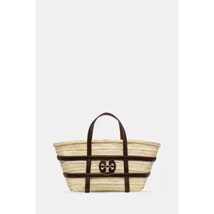 Tory Burch poșetă Ella Straw culoarea bej, 169219-902 imagine