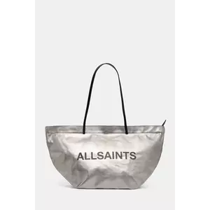 AllSaints poșetă SERAFINA culoarea argintiu, W438XC imagine