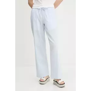 Hollister Co. pantaloni de bumbac drept, high waist, KI356-5063 imagine