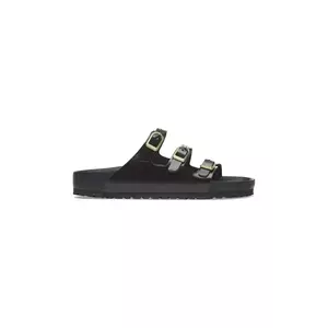 Birkenstock papuci de piele Florida D-Buckle Exq culoarea negru, 1029385 imagine