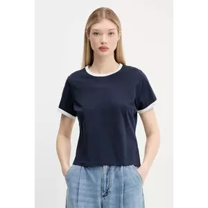 Abercrombie & Fitch tricou din bumbac culoarea bleumarin, KI139-5529 imagine