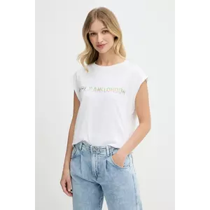 Pepe Jeans tricou din bumbac culoarea alb, PL506121 imagine