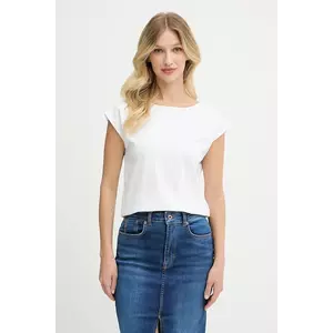 Pepe Jeans tricou din bumbac culoarea alb, cu spate descoperit, PL506117 imagine