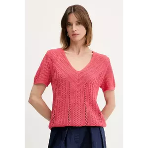 United Colors of Benetton pulover culoarea roz, 143CD402Y imagine