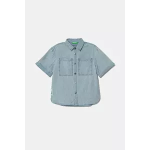 United Colors of Benetton cămașă din denim pentru copii 53Z9CQ046 imagine