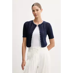 United Colors of Benetton cardigan din bumbac culoarea bleumarin, 1594E501Z imagine