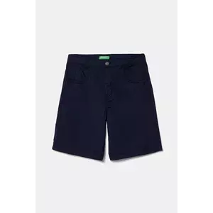United Colors of Benetton pantaloni scurți din bumbac pentru copii culoarea bleumarin, 47RGC902U imagine